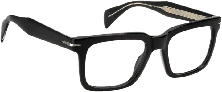 David Beckham Eyewear black rectangular frame