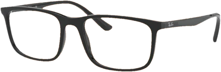 Ray-Ban black rectangular eyeglasses